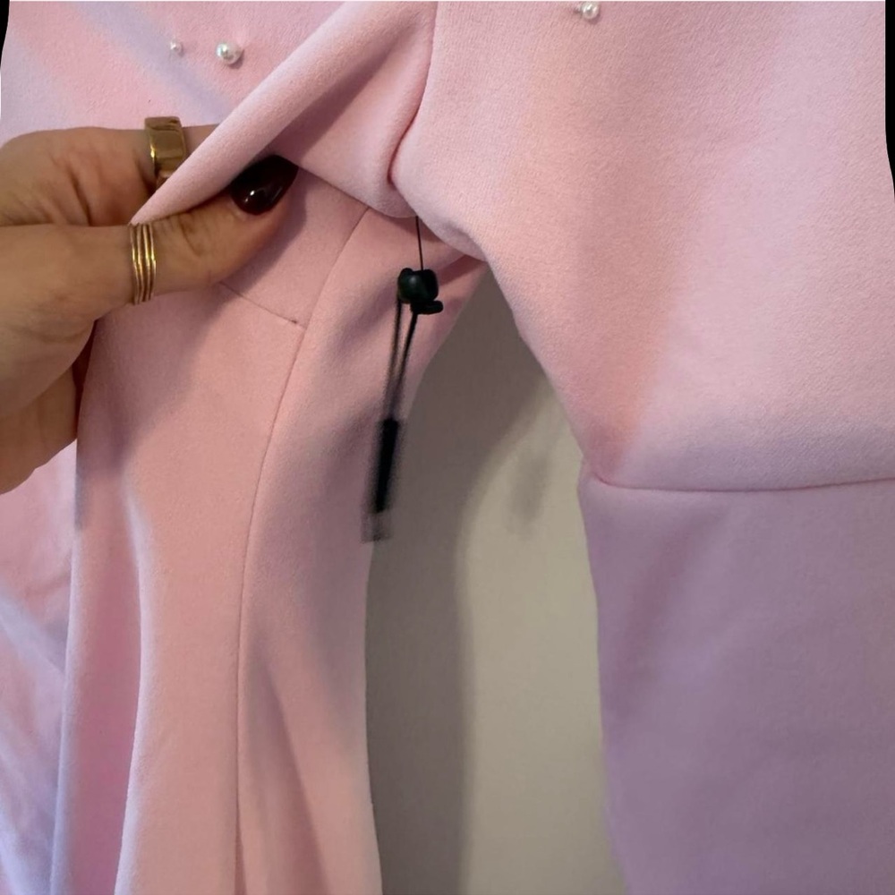 Karl Lagerfeld Pink Long Sleeve Dress - Picture 5 of 6